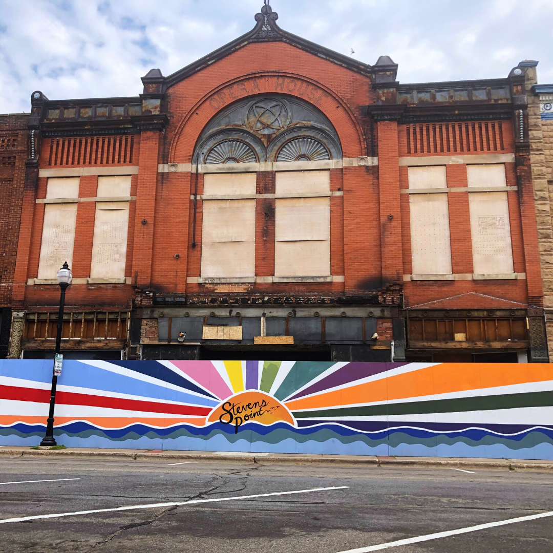 Opera House Brings Temporary Mural to Downtown Stevens Point - Cover Image